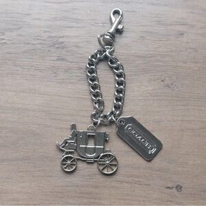 Coach Horse Drawn Carriage and Coach Metal Hang Tag Purse Charm (Excellent Cond)